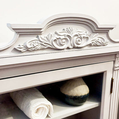 Baroque Elegance Wall Mounted Cabinet with Magnetic Door