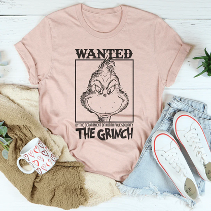 Wanted By The Department Of North Pole Tee