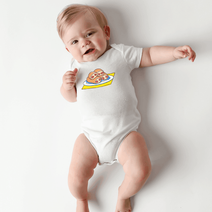 West Virginia Pepperoni Roll Baby short sleeve onesie Stretch Cotton Bodysuit up to 18 Months