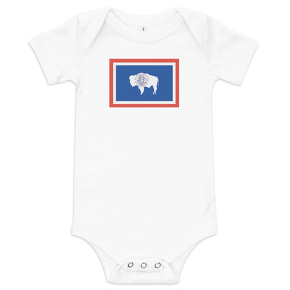 Wyoming Flag Baby Onesie Newborn Bodysuit up to 18 Months